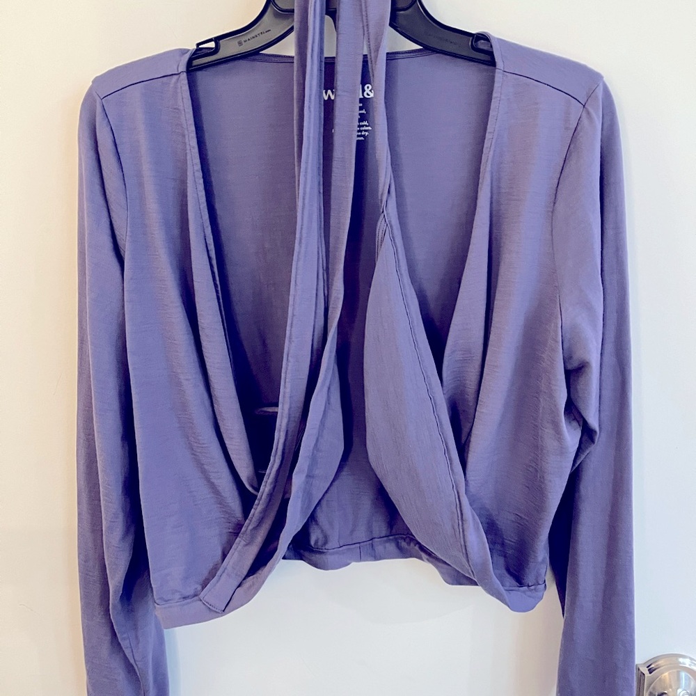 Wool& Wrap Top - size L - Picture 4 of 5